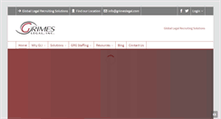 Desktop Screenshot of grimeslegal.com